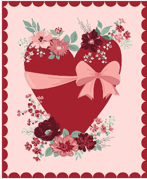 Love You Always Panel P16877 Riley Blake Fabric PANEL ONLY 35.5 by 43'' 